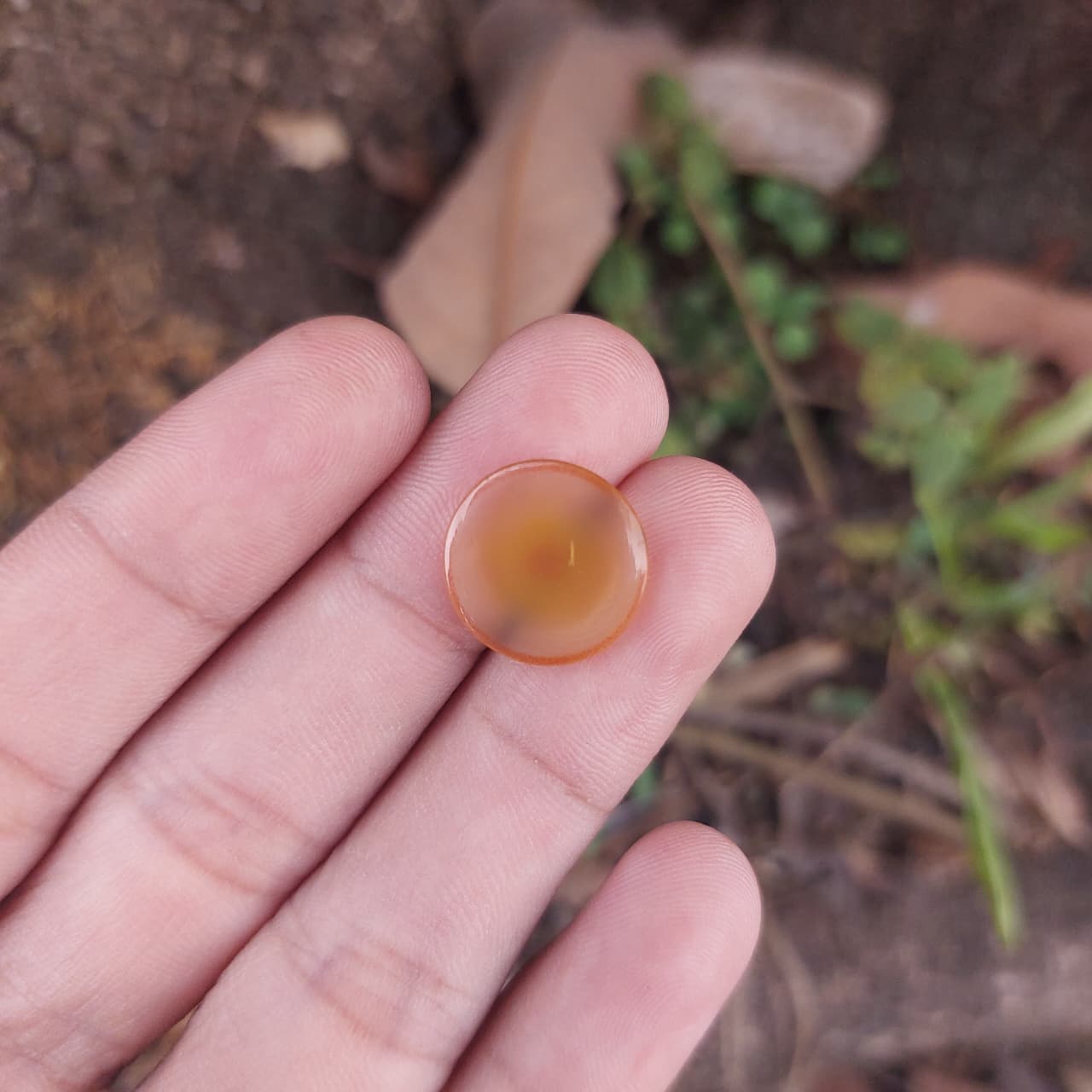 SUMATRAN AGATE  – Red Circle — SUMATRAN AGATE from INDONESIA - SUMATRA ISLAND, view 1