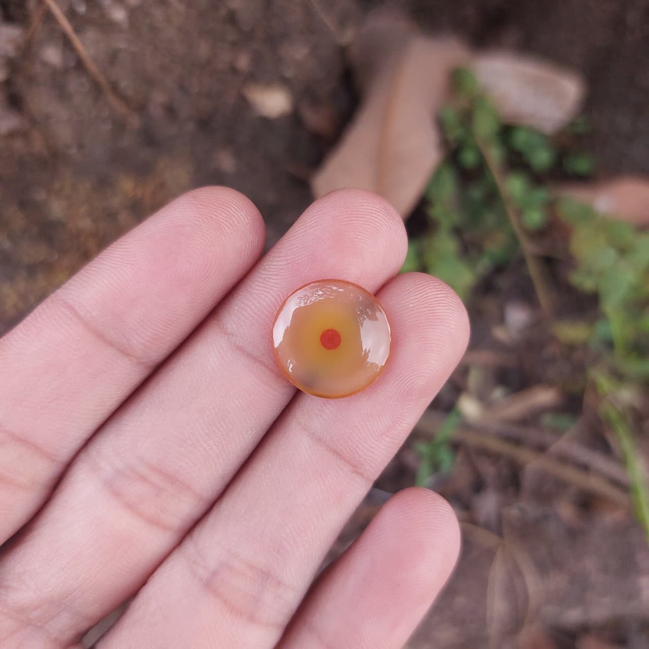 SUMATRAN AGATE – Red Circle — SUMATRAN AGATE